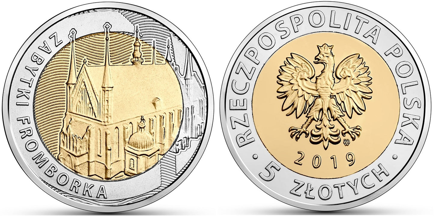 5 zł 2019 r. - Frombork, Zabytki Fromborka - Odkryj Polskę (8)
