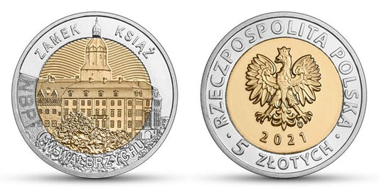 5 zł 2021 r. - Zamek Książ w Wałbrzychu - Odkryj Polskę (13)