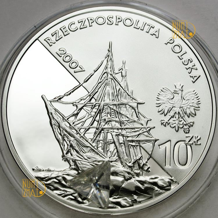 10 zł 2007 r. - Henryk Arctowski i Antoni B. Dobrowolski - Polscy podróżnicy i badacze