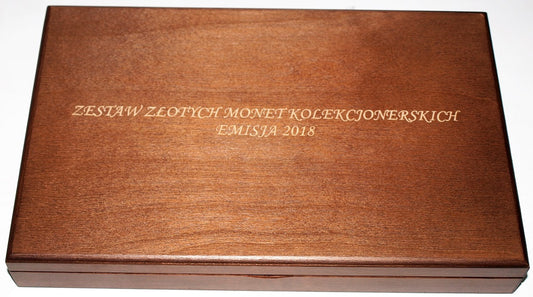 Kaseta na monety złote 2018 r. Numizmato De Luxe