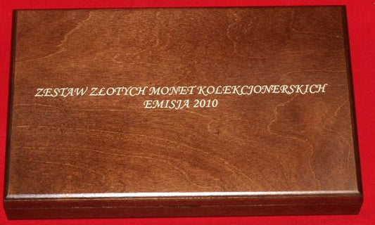 Kaseta na monety złote 2010 r. Numizmato De Luxe