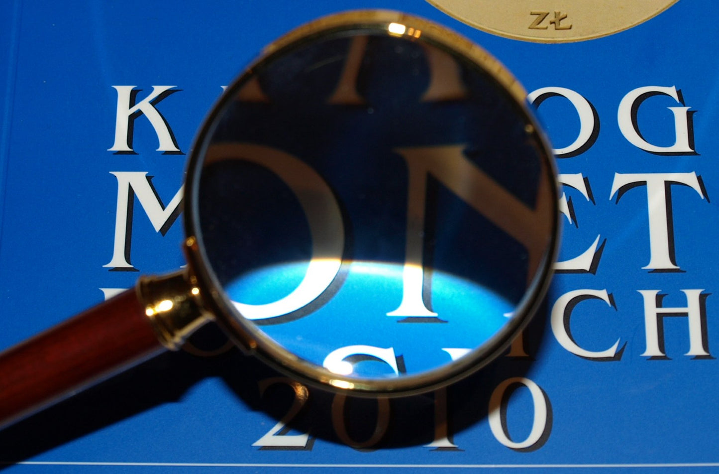 Pozłacana lupa - Leuchtturm 50 mm ROSEWOOD