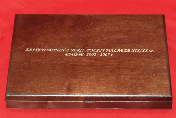 Kaseta Polscy Malarze XIX/XX wieku.  Numizmato DE LUXE