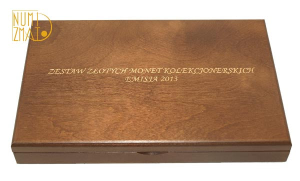 Kaseta na monety złote 2013 r. Numizmato De Luxe
