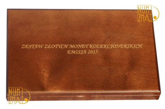 Kaseta na monety złote 2015 r. Numizmato De Luxe